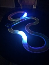As Seen On Tv Magic Tracks Neon Glow Twister Tracks with 2 Cars Plus Batteries