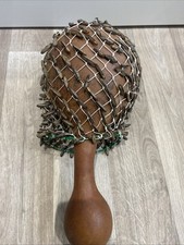 Shekere | African Percussion Instrument | Handcrafted Beaded Gourd Rattle