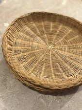Set of 6 Vintage Woven Rattan