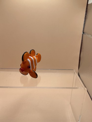 Glass clownfish striped fish - glass,