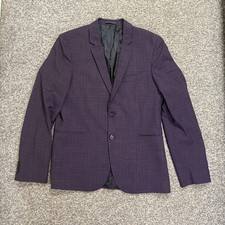 Paul Smith Mens Jacket Blazer Fully Lined Size 40/50 Wool Linen Blend Portugal