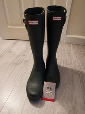 Hunter Wellington Boots Mens size 11 Dark Olive Green