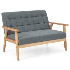 Wooden 2-Seater Loveseat