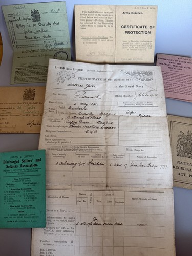 Royal navy certificate - certificate, service