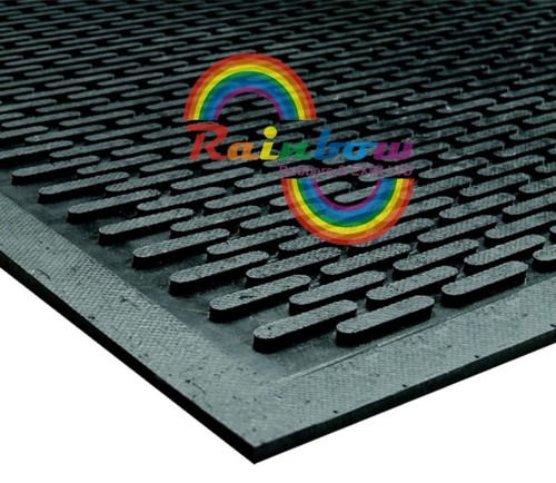 Rubber scraper mat for - mat,