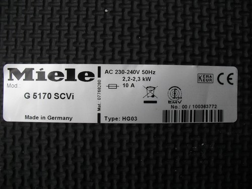 G5170 scvi miele dishwasher - g5170,
