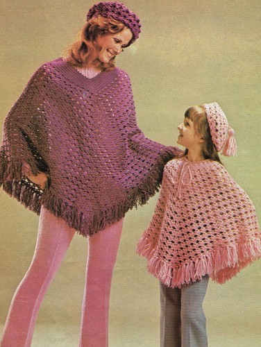 Girl lady poncho - poncho, &