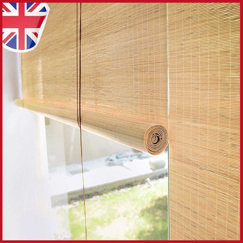 Bamboo roller blinds window - roller,