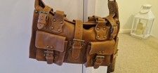 Brown Tan Leather Bag With