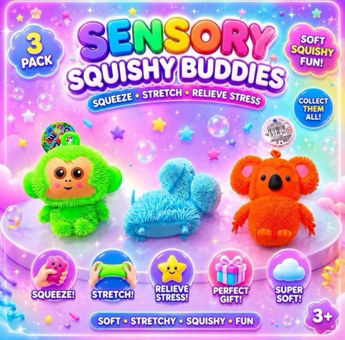 Sensory squishy buddies pack - buddies,