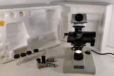 Meiji Techno Industrial Microscope w/ Plan DIN 4x–100x Objectives Japan