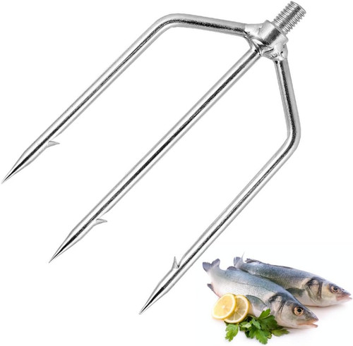 Stainless steel fishing spear - stainless,