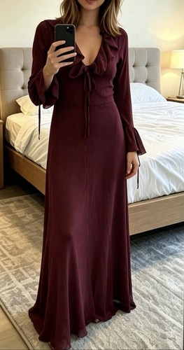 Williams burgundy chiffon - jd,