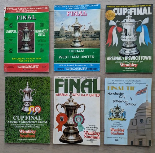 Old cup final - fa, programmes