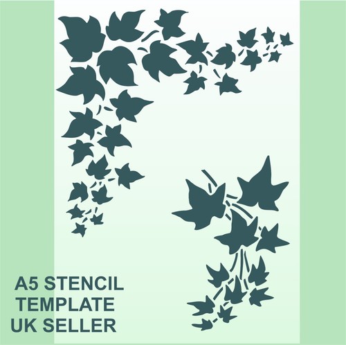 Ivy stencil template leaf - ivy,