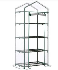 Outsunny 4 Tiers Mini Portable Greenhouse Compact Plant Grow Shed potting 46-3-3