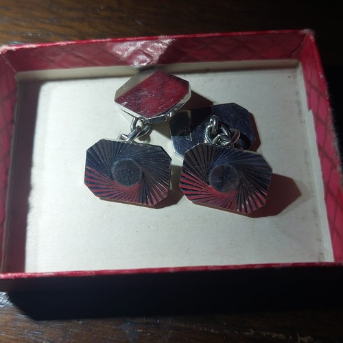 Set cufflinks hallmarked - of, 2