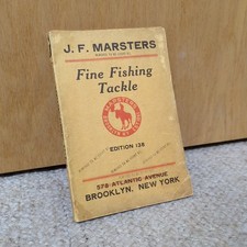 1930 JF Marsters Fishing Tackle Catalog Edition 138 Antique Vintage Advertising