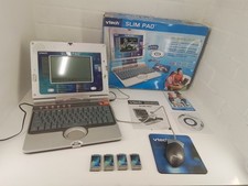 Vtech Slim Pad Childrens Laptop With 4 Games Boxed Working