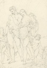 Fine Antique Drawing - After