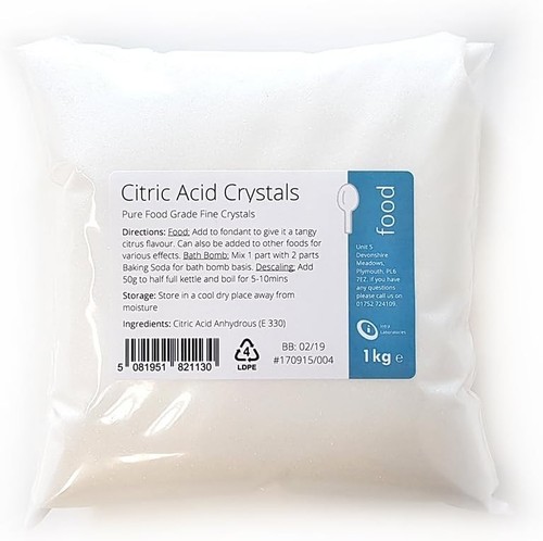 Citric acid 1kg 100 - citric, pure