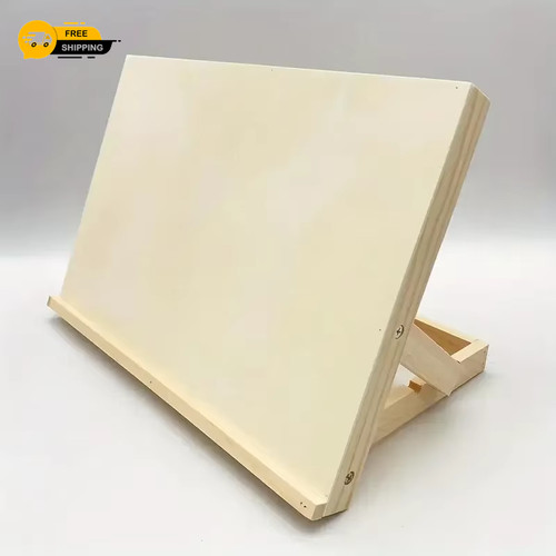 Foldable wooden art stand - wooden,