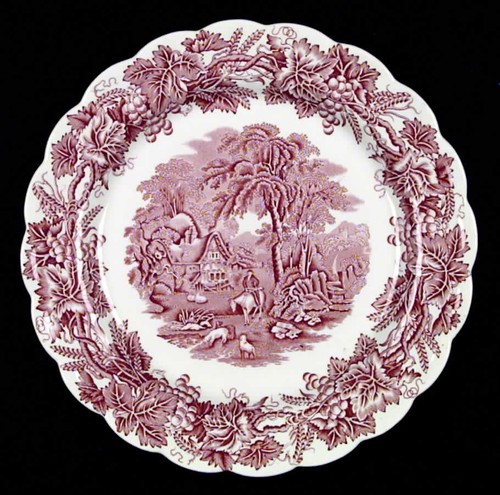 Booths british scenery pink - british,