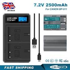 2x 2500mAh BP-511A BP-511