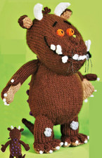0138 Knitting Child's Gruffalo Toy 25cm tall DK - Vintage Pattern Copy
