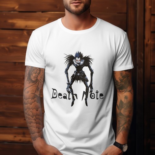 Death note anime horror tshirt - note,