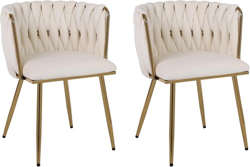 Set velvet dining chairs - set,