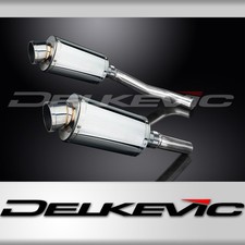 KAWASAKI Z1000 2007-2009 225mm OVAL STAINLESS SILENCER EXHAUST KIT