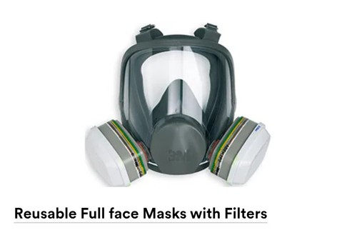 Full face respirator - mask, with