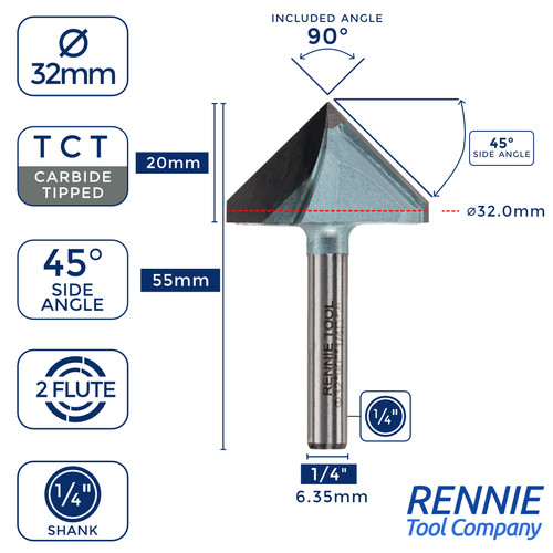 32mm degree 4 tct - 32mm, x