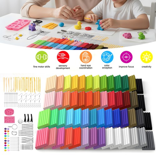 Polymer clay set - 54, pcs