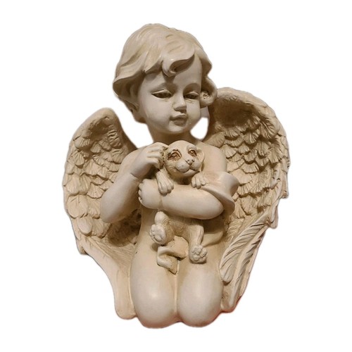 Angel puppy statue - puppy, x