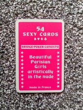 Erotic Art Playing Cards French Vintage Parisian Girls Retro Nudes 1960 Style