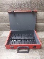 1980s Red Cassette Storage Carry Case