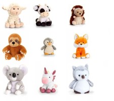 KEEL SOFT BEANIE TOYS - PIPPINS - UNICORN - COW - CAT- LION -  FOX - BRAND NEW