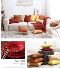 New Velvet Cushion Covers Pillow Cases Soft Plain Sofa Home Shop Decoration UK