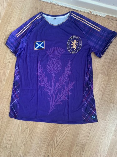 Purple thistle printed