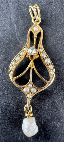 Art nouveau era 10k gold - art,