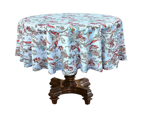 Cotton round table cover - table,