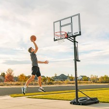 Lifetime 52" Power Lift XI Portable Basketball Hoop System Adjustable Outdoor