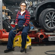 Rolling seat mechanic stool - rolling,