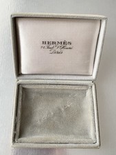 Rare Hermes Paris Small Jewellery Box (probably from 1960s) Grey Colour 