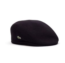 LACOSTE WOOL BROADCLOTH FLAT CAP RK9814-031 Noir M