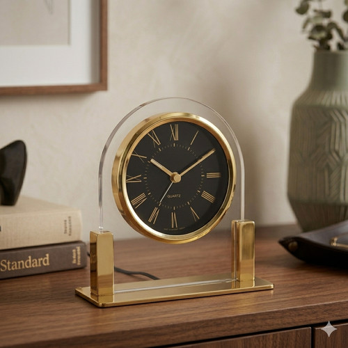 Vtg quartz mantel clock - vtg., clock,