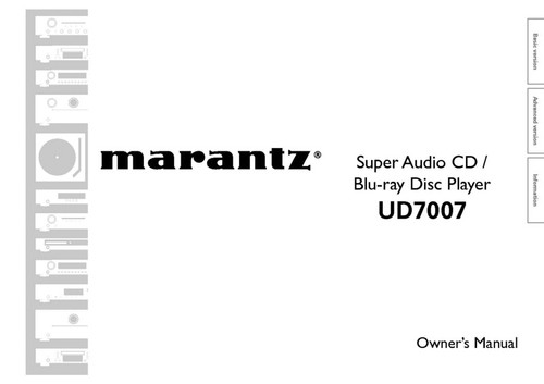 Marantz ud7007 blu - ud7007, blu-ray