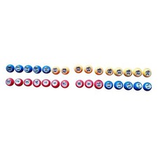 30Pcs Bingo Ball 1-30 Numbers Replace with Easy Read Window